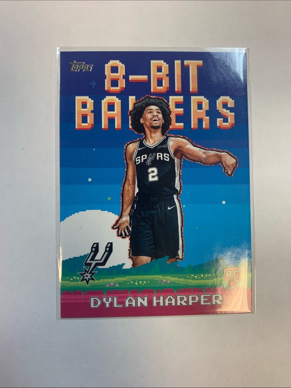 Topps Dylan Harper San Antonio Spurs Gradient Blue Card